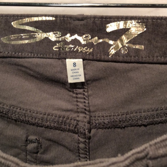 Seven7 Ultra High Rise Skinny Corduroy Pants Size 8 Gray - Picture 4 of 6